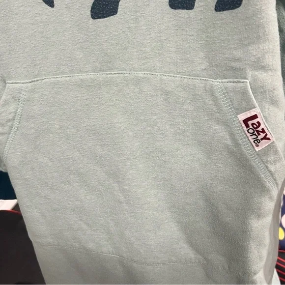 Lazy One Oversized Sleep Mountain Moose Sleep Hoodie Long Length Lounge Large XL - Picture 6 of 11